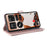 For Nothing CMF Phone 2 Pro Case with Shoulder / Wrist Strap Leather Phone Cover Stand Wallet - Pink - 5