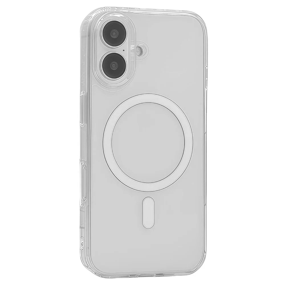 For iPhone 17 Crystal Clear Case Compatible with MagSafe TPU + PC Phone Cover - 1