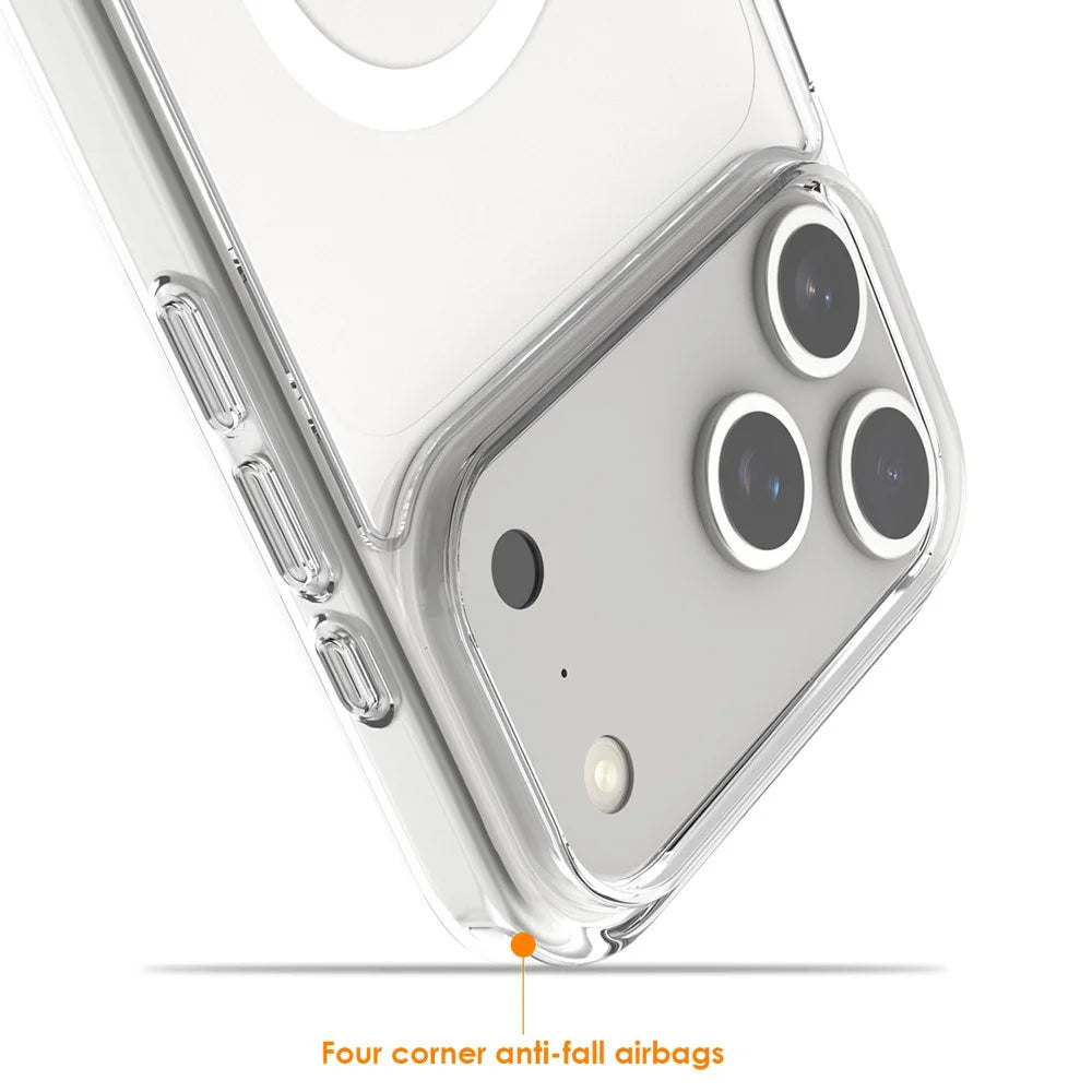 For iPhone Air Crystal Clear Case Compatible with MagSafe TPU + PC Phone Cover - 4