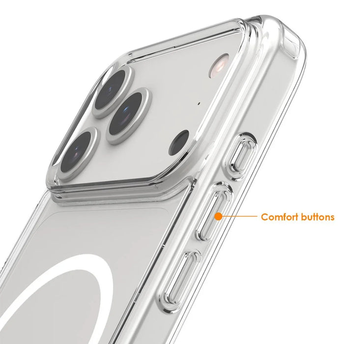For iPhone 17 Pro Crystal Clear Case Compatible with MagSafe TPU + PC Phone Cover - 5
