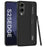 For Samsung Galaxy S25 Edge Case Skin-Touch PU Leather + PC Phone Cover with Stylus - Carbon Fiber Texture - 1