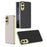 For Samsung Galaxy S25 Edge Case Skin-Touch PU Leather + PC Electroplated Phone Cover - Dark Purple - 3