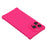 For iPhone 15 Pro Case Compatible with MagSafe Straight Edge TPU Phone Cover with Camera Lens Protector - Rose - 5