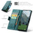 CASEME For OnePlus 12 5G Case  023 Series RFID Blocking Leather Wallet Stand Phone Cover - Green - 2