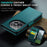 CASEME For OnePlus 12 5G Case  023 Series RFID Blocking Leather Wallet Stand Phone Cover - Green - 7
