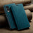 AUTSPACE For Samsung Galaxy S25 Edge Wallet Case  A01 Leather Stand Cover with RFID Blocking Card Holder - Blue - 5