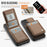 JEEHOOD For Samsung Galaxy A24 4G (162.1 x 77.6 x 8.3mm) Leather Back Cover Magnetic Case  J06 Phone Case with Card Bag RFID Blocking - Brown - 3
