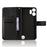 For Nothing CMF Phone 2 Pro Leather Wallet Case with Strap Diamond Texture Phone Cover - Black - 5