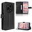 For TCL 60 NxtPaper 4G Leather Wallet Case with Strap Diamond Texture Phone Cover - Black - 1