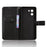 For Doogee Note 59 Pro / Doogee Note 59 Leather Wallet Case with Strap Diamond Texture Phone Cover - Black - 5