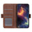 For iPhone 18 Pro Max / 17 Pro Max Case Stand Cowhide Texture PU Leather Phone Cover - Brown - 2