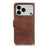 For iPhone 18 Pro Max / 17 Pro Max Case Stand Cowhide Texture PU Leather Phone Cover - Brown - 6
