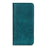 For iPhone Air Stand Case Split Leather Litchi Texture Wallet Phone Cover - Green - 6