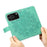 For iPhone 18 Pro / 17 Pro Case Floral Pattern PU Leather Wallet Stand Phone Cover - Green - 2