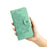 For iPhone Air Case Floral Pattern PU Leather Wallet Stand Phone Cover - Green - 7