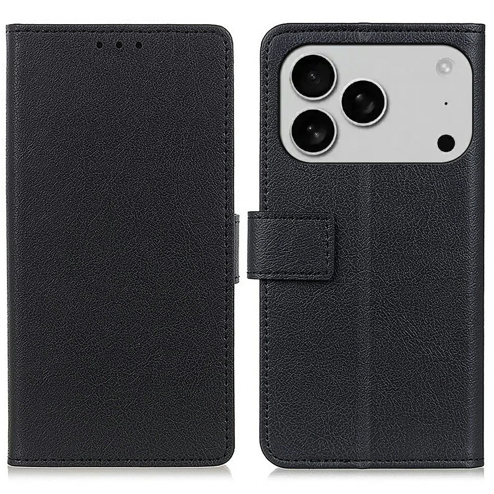 For iPhone 18 Pro Max / 17 Pro Max Case PU Leather Stand Wallet Phone Cover - 1