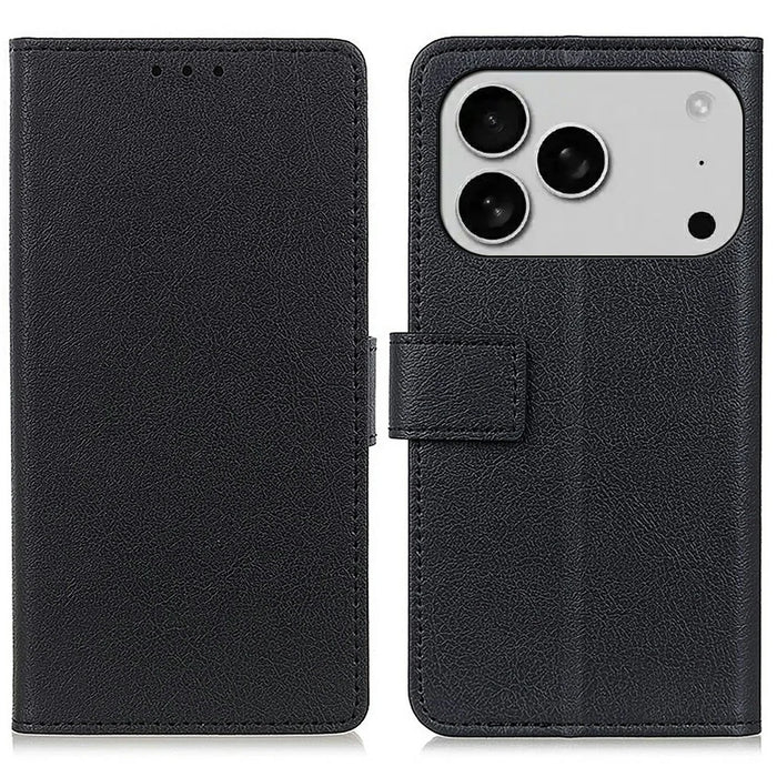 For iPhone 18 Pro Max / 17 Pro Max Case PU Leather Stand Wallet Phone Cover - 1