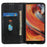 For iPhone 17 Stand Case Split Leather Litchi Texture Wallet Phone Cover - Black - 2