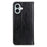 For iPhone 17 Stand Case Split Leather Litchi Texture Wallet Phone Cover - Black - 7