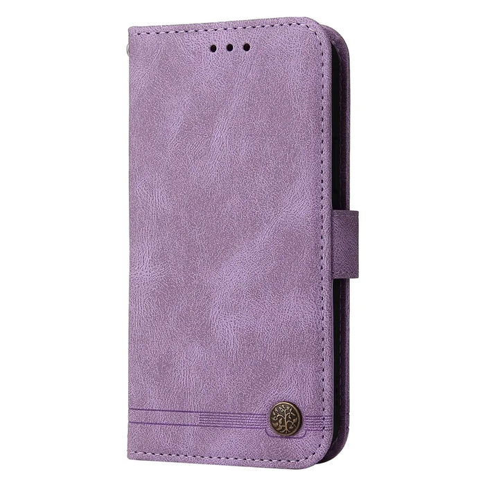 For iPhone 18 Pro / 17 Pro Leather Wallet Cases Skin Touch Phone Cover Stand with Strap - Purple - 4