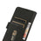 KHAZNEH For iPhone 17 Case PU Leather Wallet Stand Phone Cover - Black - 4