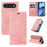 BETOPNICE For iPhone Air Case  Magnetic Closure RFID Blocking Wallet Stand Leather Phone Cover - Pink - 3