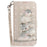 For Samsung Galaxy A14 5G / A14 4G Cover 3D Pattern PU Leather Stand Case with Strap - Stacking Squirrels - 6