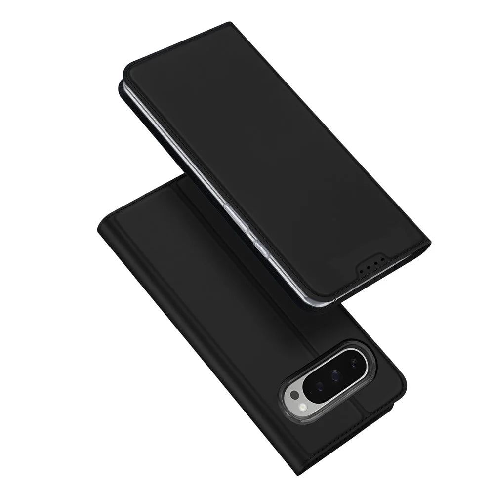 DUX DUCIS For Google Pixel 10 Pro XL Case  Skin Pro Series Leather Stand Cover Card Holder - Black - 1
