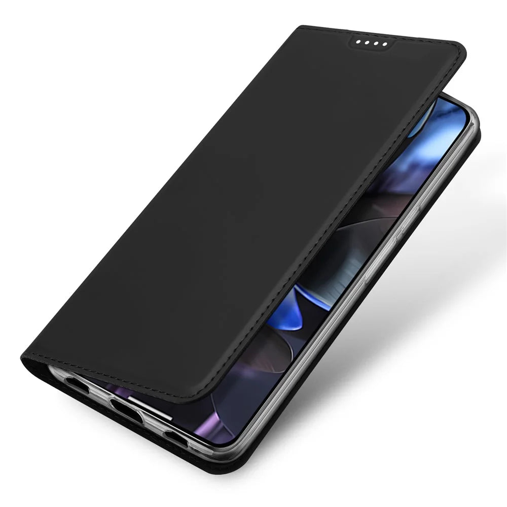DUX DUCIS For Google Pixel 10 Pro / Google Pixel 10 Case  Skin Pro Series Leather Stand Cover Card Holder - Black - 4