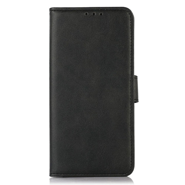 For iPhone 18 Pro / 17 Pro Case Cowhide Texture Leather Wallet Phone Cover with Stand - Black - 6