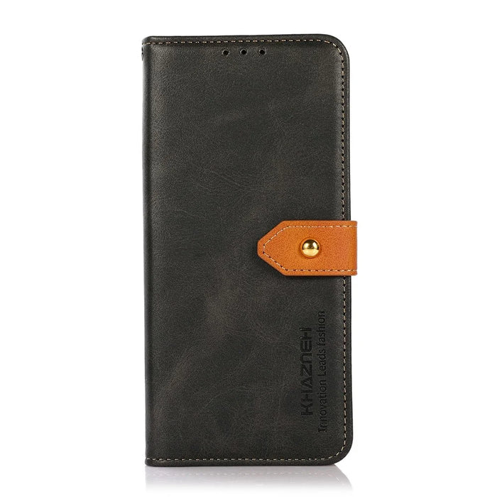 KHAZNEH For iPhone 18 Pro Max / 17 Pro Max Wallet Phone Case Stand Leather Flip Cover - Black - 6