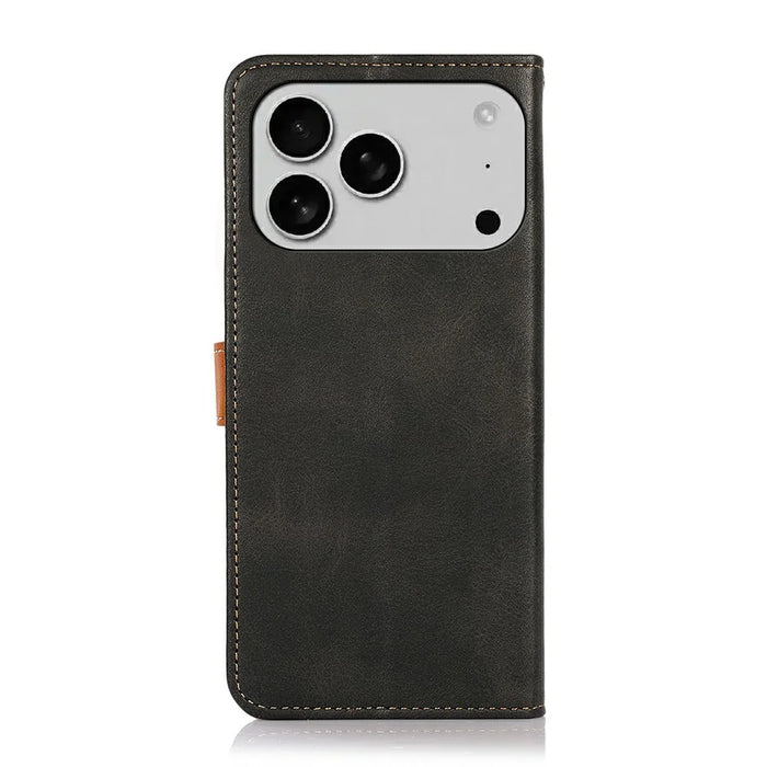 KHAZNEH For iPhone 18 Pro Max / 17 Pro Max Wallet Phone Case Stand Leather Flip Cover - Black - 7
