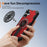 For iPhone 16 Plus Magnetic Case Kickstand TPU + PC Drop Defend Phone Cover - Red - 4