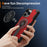 For iPhone 16 Pro Magnetic Case Kickstand TPU + PC Drop Defend Phone Cover - Red - 6
