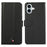 For iPhone 17 Case RFID Blocking Flip Leather Phone Cover - Black - 1