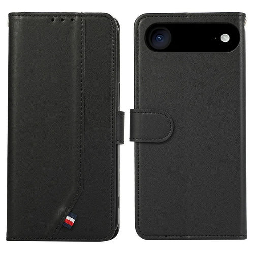 For iPhone Air Case RFID Blocking Flip Leather Phone Cover - Black - 1