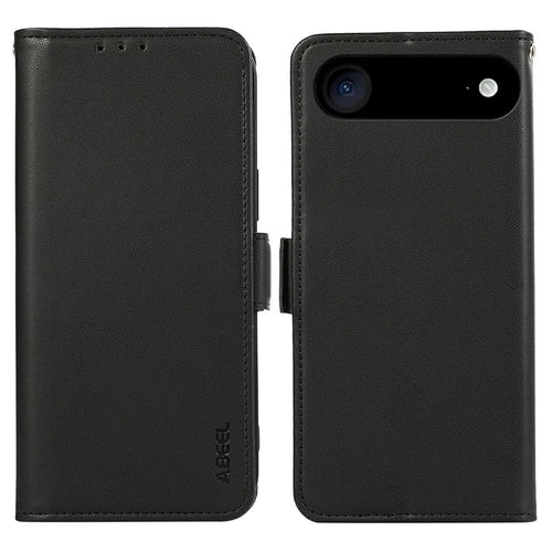 ABEEL For iPhone Air Case Leather Phone Cover with RFID Blocking Wallet - Black - 1