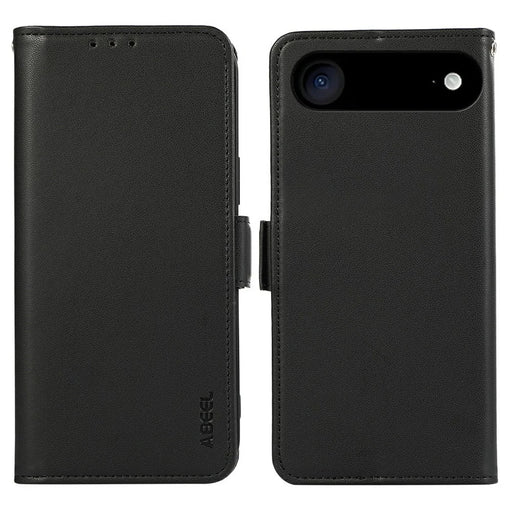 ABEEL For iPhone Air Case Leather Phone Cover with RFID Blocking Wallet - Black - 1