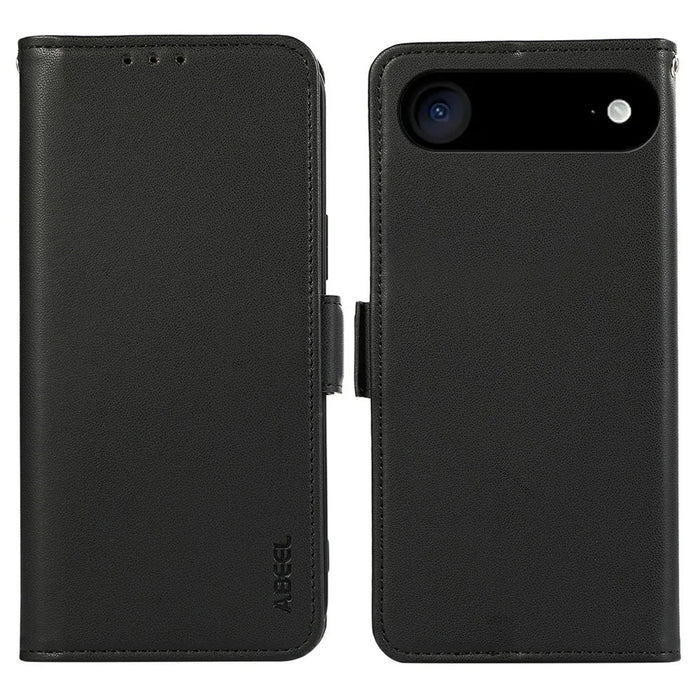 ABEEL For iPhone Air Case Leather Phone Cover with RFID Blocking Wallet - Black - 1