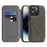 For iPhone 14 Pro Max Case Compatible with MagSafe RFID Blocking Card Holder Leather Phone Cover - Titanium Grey - 2