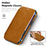 For iPhone 14 Plus Case Compatible with MagSafe RFID Blocking Card Holder Leather Phone Cover - Brown - 3