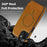 For iPhone 14 Plus Case Compatible with MagSafe RFID Blocking Card Holder Leather Phone Cover - Brown - 5