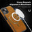 For iPhone 14 Plus Case Compatible with MagSafe RFID Blocking Card Holder Leather Phone Cover - Brown - 7