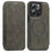 For iPhone 13 Pro Case Compatible with MagSafe RFID Blocking Card Holder Leather Phone Cover - Titanium Grey - 1