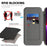 For iPhone 13 Pro Case Compatible with MagSafe RFID Blocking Card Holder Leather Phone Cover - Titanium Grey - 4