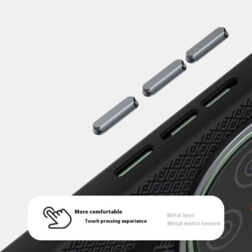 ABEEL For vivo X200s 5G Magnetic Case PC + TPU + Aluminum Alloy + PU Leather Slim Phone Back Cover - Texture 3 - 5