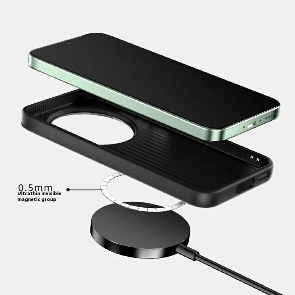 ABEEL For vivo X200s 5G Magnetic Case PC + TPU + Aluminum Alloy + PU Leather Slim Phone Back Cover - Texture 3 - 6