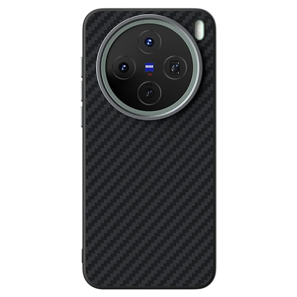 ABEEL For vivo X200s 5G Magnetic Case Carbon Fiber Texture Back Cover - Black - 2
