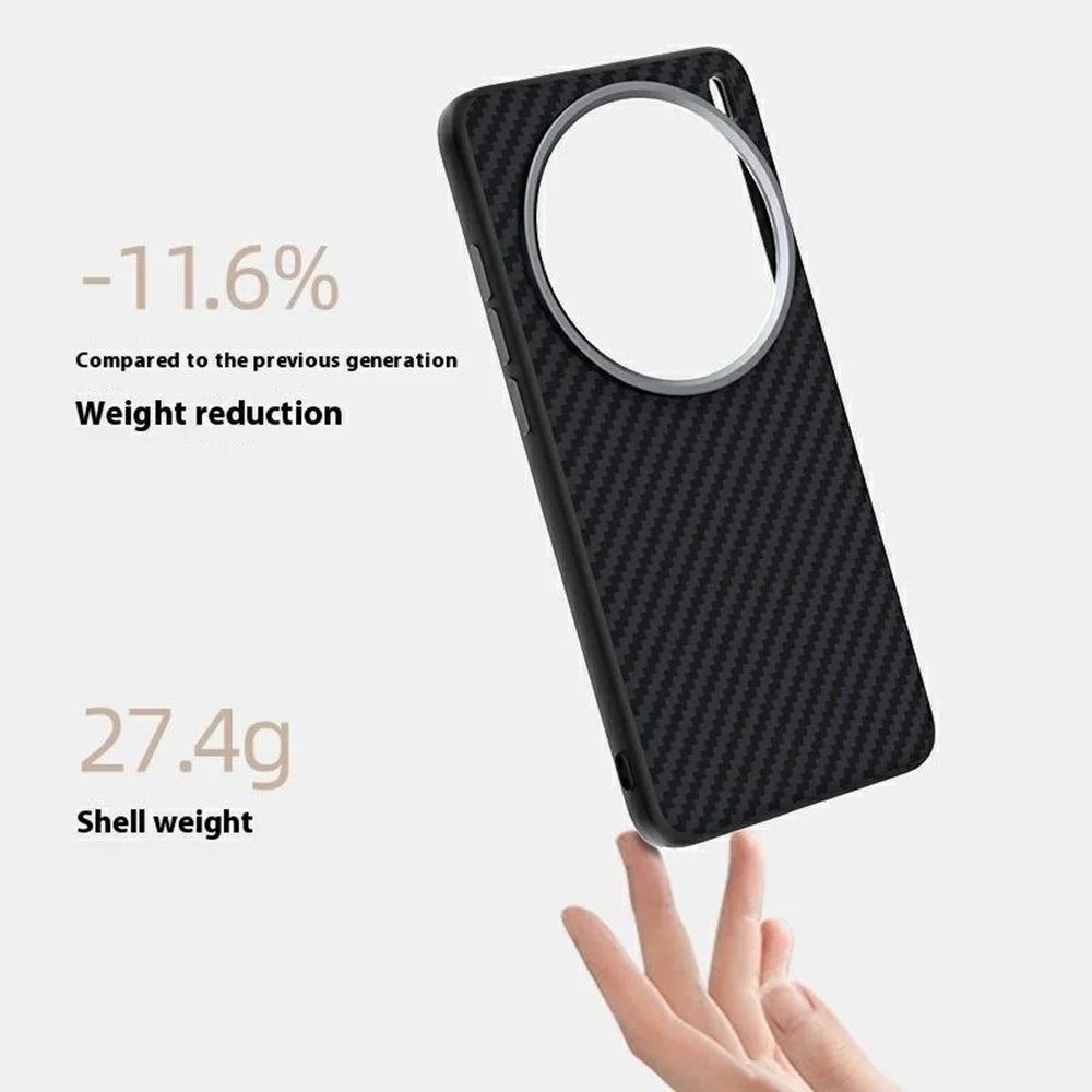 ABEEL For vivo X200s 5G Magnetic Case Carbon Fiber Texture Back Cover - Black - 3