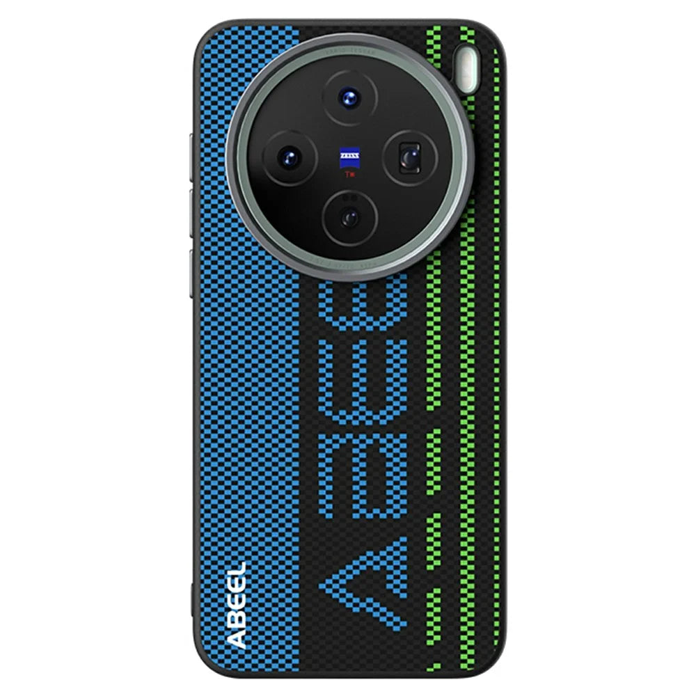 ABEEL For vivo X200s 5G Magnetic Case Micro-Embossing 6D Printed PC TPU Aluminum Alloy Leather Phone Cover - Outstanding No. 1 - 2